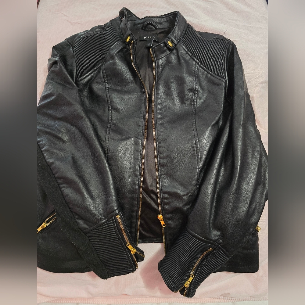 Moto Faux Leather Jacket